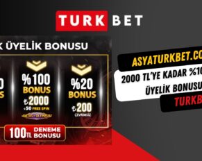 Turkbet 2000 TL’ye Kadar Yüzde 100 İlk Üyelik Bonusu