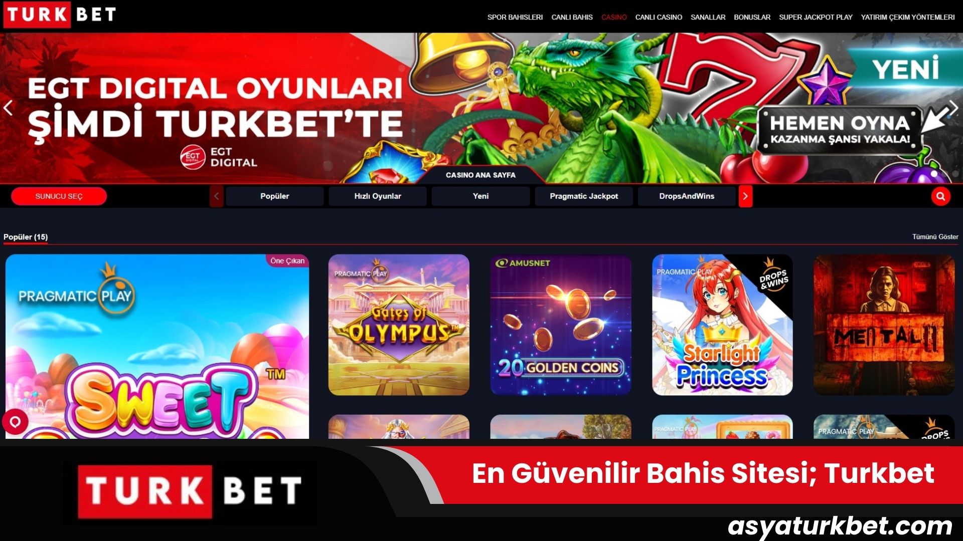 En Güvenilir Bahis Sitesi; Turkbet
